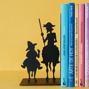 '60s スペイン◆ヴィンテージ◆木製 ブックエンド◆ドン・キホーテ◆手彫り アントレックス ブックエンド balvi ドンキホーテ 倒れない （ ブック