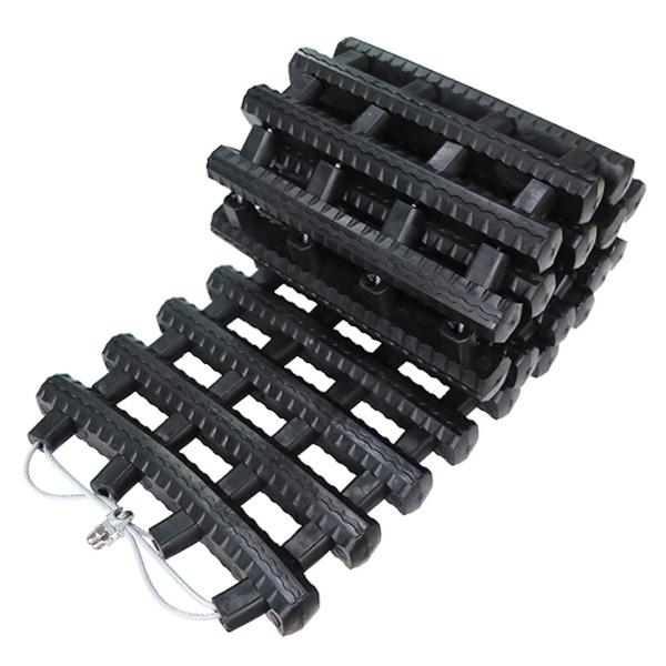 スタックラダー 悪路脱出 エスケープラダー 80cm 収納ポーチ付き （ スタックステップ 脱出用ラ...