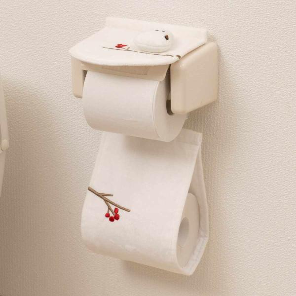 ペーパーホルダーカバー シマエナガちゃん トイレットペーパーホルダーカバー （ トイレットペーパーカバー ペーパーホルダー シマエナガ 洗濯可 ）