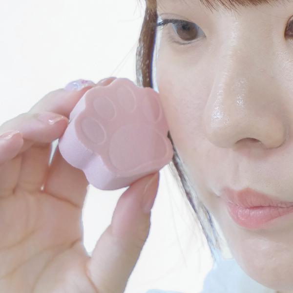 メイクスポンジ 肉球メイクスポンジ 5個入り （ スポンジパフ パフ スポンジ メイク ファンデーシ...