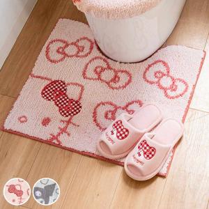 アサヒペン キティ バスマット ヒョウ柄 約30×40×0.4cm ハローキティ