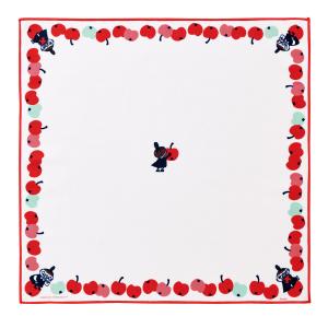 くっつくランチクロス 43×43cm リトルミイ りんご （ ミイ くっつく 弁当包み ナフキン 弁当箱 包み 入れ 給食ナフキン ）