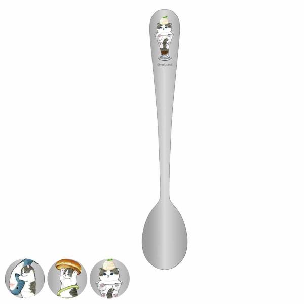 スプーン mofusand ランチスプーン （ モフサンド さめにゃん ハンバーガーにゃん 猫パフェ...