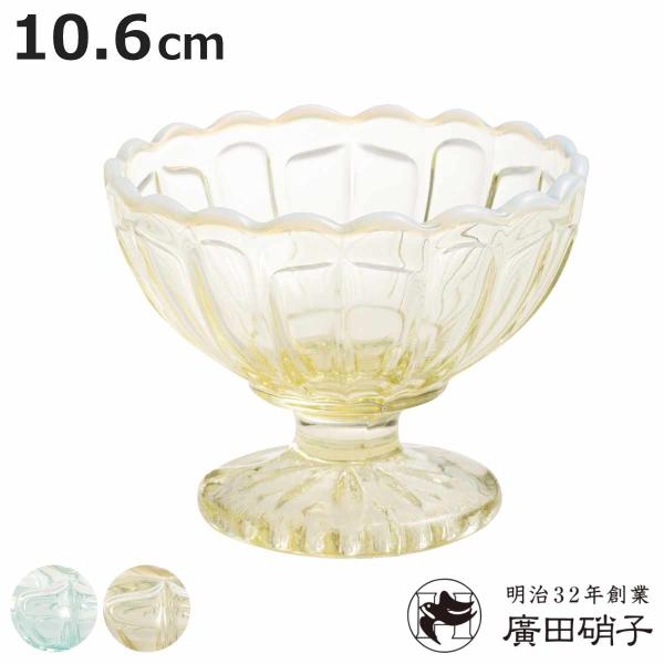 廣田硝子 丸 フラッペ 雪の花 （ デザート 食器 うつわ 器 グラス ガラス 日本製 ブルー 古代...
