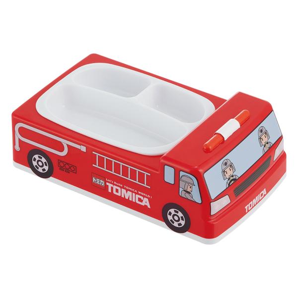 ランチプレート ダイカットランチプレート トミカ 消防車 （ 抗菌 電子レンジ対応 食洗機対応 かわ...