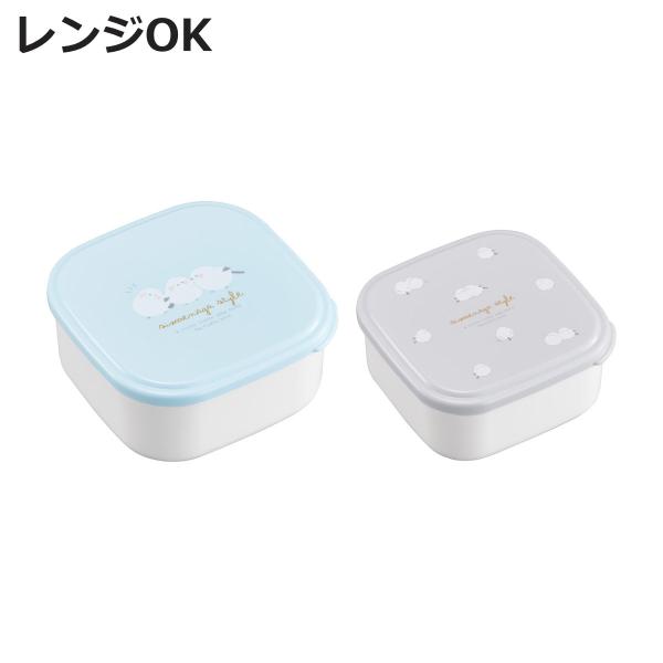 弁当箱 シマエナガ シール容器2Pセット （ 2個セット 入れ子 レンジ対応 お弁当箱 ランチボック...