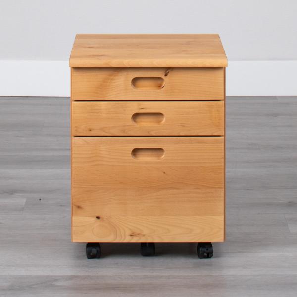 デスクワゴン キャスター付 3段 幅42cm フォレスト （ ワゴン サイドワゴン 引き出し 収納 ...