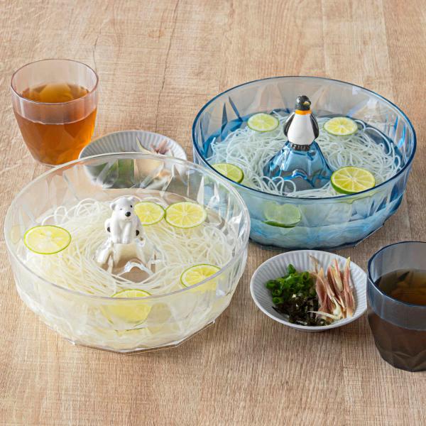 流氷 しろくま そうめん鉢 （ 鉢 そば そうめん うどん そば鉢 かわいい おしゃれ 20.5cm...
