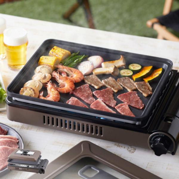 ホットプレート カセットコンロ付き 焼き上手さんベータ Iwatani （ カセットガスコンロ コン...
