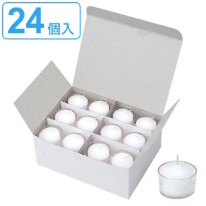 キャンドル クリアカップ 6H 24個入