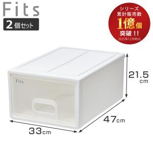 Fits 天馬 フィッツケース 47-33 （S） WC（ホワイトクリア） 収納