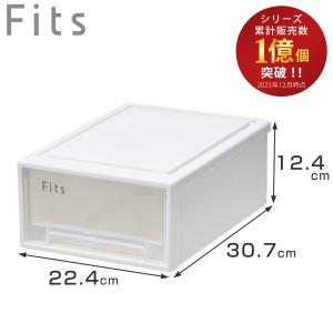 収納ケース Fits フィッツ フィッツケース スモール 引き出し 小物 （ 収納ボックス 収納 ケース 小物収納 幅22.4 奥行30.7 高さ12.4 天馬 小さい ）