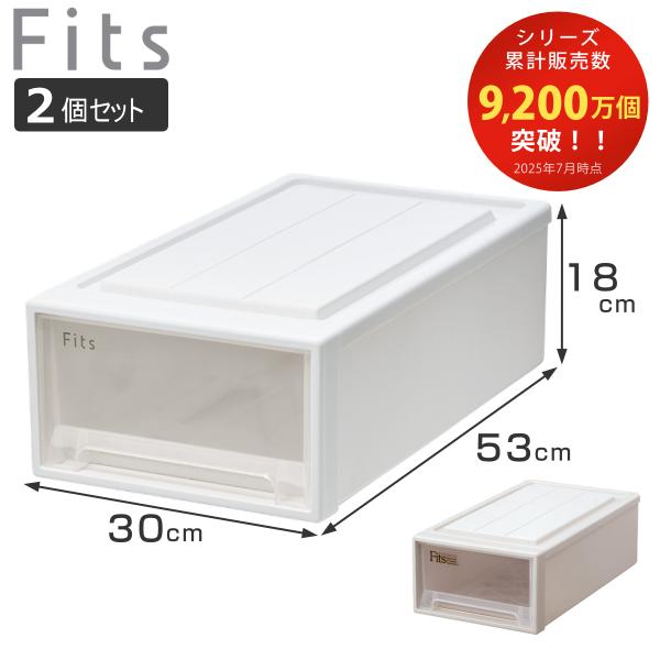 収納ケース Fits フィッツ フィッツケース クローゼット S-30 同色2個セット （ 衣装ケー...