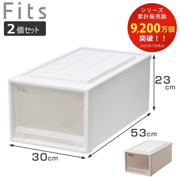収納ケース Fits フィッツ フィッツケース クローゼット M-30 同色2個セット （ 衣装ケー...