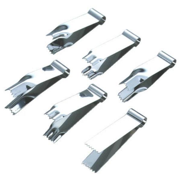 マジパンニッパ 6本入 ステンレス製 タルトピンセット クリンパー （ 製菓グッズ 製パン用品 マジ...