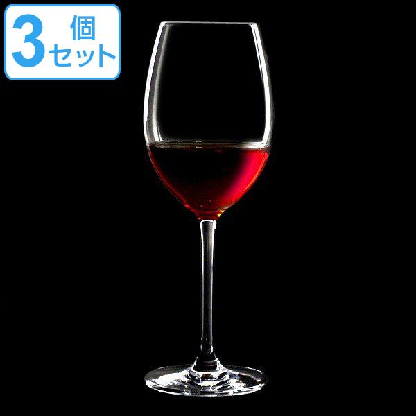 ワイングラス パローネ 355ml 3個セット ガラス製 （ 食洗機対応 クリスタルガラス グラス ...