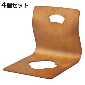 弘益 木製曲げ木座椅子GZ-395 ブラウン (1個) (送料別) : くらし壱番館