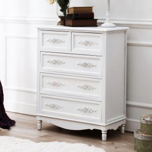 HAGiHARA（萩原） チェスト 木製 おしゃれ 白 かわいい 完成品