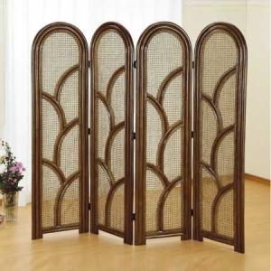 衝立 4連 ラタン パーテーション 籐家具 高さ150cm（ 衝立 間仕切り