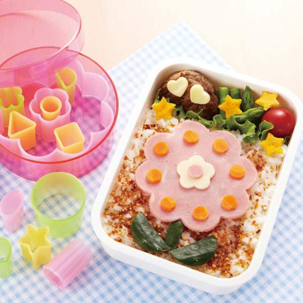 ハム・チーズぬき型 収納セット ※色・形は選べません （ 簡単キャラ弁 抜型 野菜 お弁当抜き型 セ...