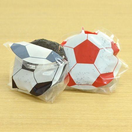 おにぎりフィルム　おにぎりデコパック　サッカーボール　丸型　シール付　3柄　6枚入 （ おにぎりシー...