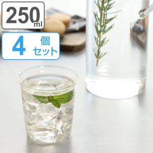 キントー グラス 250ml CAST ウォーターグラス 耐熱ガラス 4個セット （ KINTO 食洗機対応 電子レンジ対応 ガラスコップ カップ ）｜colorfulbox