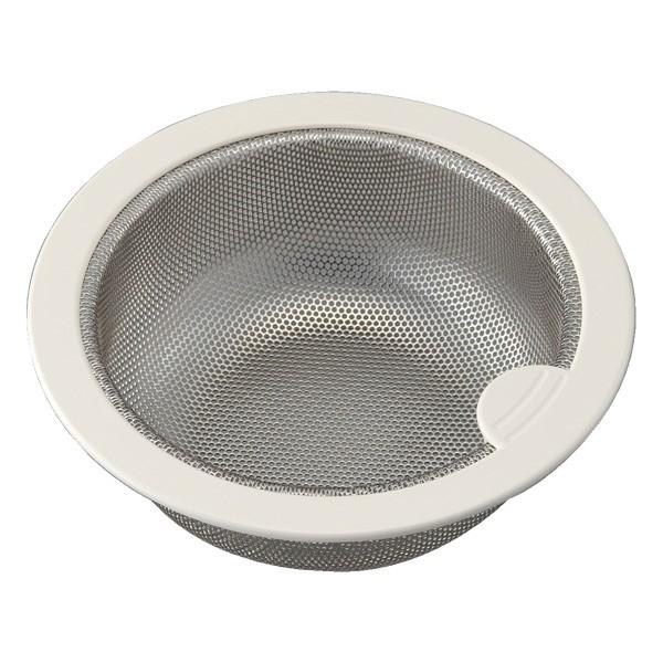 浅型ゴミかご 流し用 排水口 ゴミ受け ステンレス製 直径145mm用 （ ゴミカゴ 浅型 シンク ...