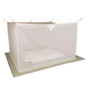 片麻かや　片麻蚊帳　6畳用保管品 片麻蚊帳（かや） 6畳 生成り : お弁当グッズのカラフルボックス