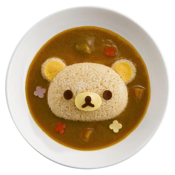 ご飯抜き型 リラックマ デコカレーごはん型 デコ型 押し型 （ りらっくま 抜き型 ご飯型 ライス型...