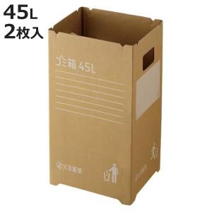 ゴミ箱 45L 10枚入 段ボールゴミ箱 組み立て式 （ LH17669 ごみ箱 45