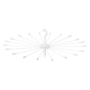 パラソルハンガー ワイヤー タコ足ハンガー LS （ 洗濯ハンガー タオルハンガー 20本 タオル干し たこ足 クリップ付き ）