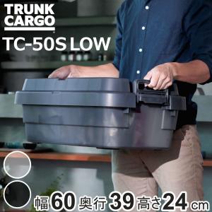 収納ボックス 幅60×奥行39×高さ24cm トランクカーゴ スタッキング クリアタイプ 30L TC-50S LOW （ リス 座れる 収納ケース 収納 ボックス 頑丈箱 ）