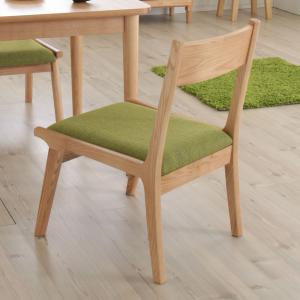 東谷 ダイニングチェア 座面高36cm 木製 グリーン （ 天然木 低い 低め