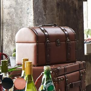 ストア・エキスプレス 木製シャビーシックトランクボックス ホワイト