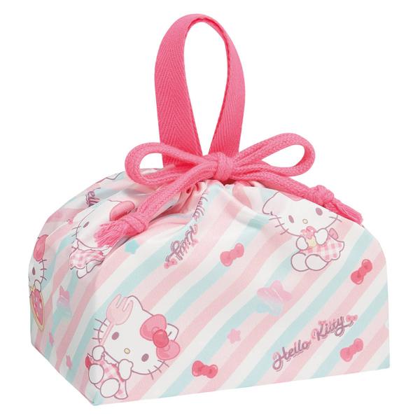 弁当袋 ランチ巾着 キティファンシー （ お弁当袋 給食袋 巾着袋 ランチバッグ 子供 お弁当箱 日...