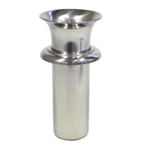 花立て お墓用 墓石用 花立 ツバ付 1本 （ 野花立 ステンレス