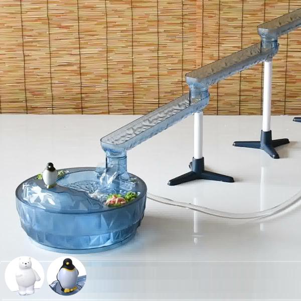 流しそうめん器 流氷 スライダーそうめん流し器 （ 電池式 コードレス 素麺 ）