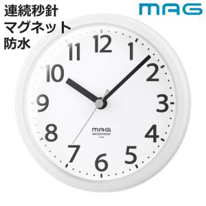 掛け時計 防水 浴室用 マグネット付き コンパク...の商品画像
