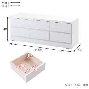 ベンチチェスト 2段 ローチェスト シンプル ...の詳細画像2