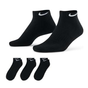 ナイキ ソックス ３足組 メンズ レディース 靴下 ナイキ エブリデイ クッションド トレーニング LOW ソックス  (3足セット) SX7670-010 ブラック NIKE