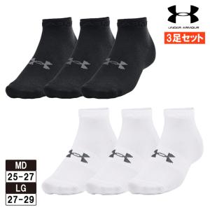 ソックス アンダーアーマー UNDER ARMOUR 靴下 UAエッセンシャル ローカット ソックス 3足セット 1365745｜colorfuldays