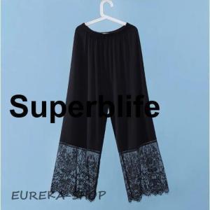 レース ペチパンツ ロング レディース ペチコ...の詳細画像2