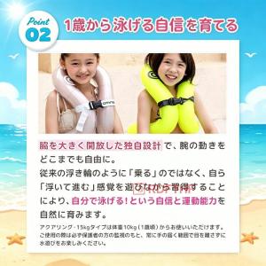 着る浮き輪 リングベスト キッズ用 1歳半?8...の詳細画像4