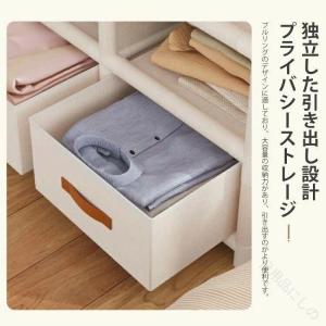 ワードローブ 大容量 簡易クローゼット 組み立...の詳細画像2
