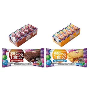江崎グリコ バランスオンミニケーキ2種 チョコブラウニー・チーズケーキ アソートセット 栄養補助食品
