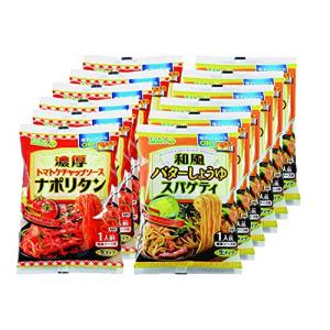 五木食品 タカモリパスタ 濃厚ナポリタン&amp;和風バターしょうゆ 各6個セット