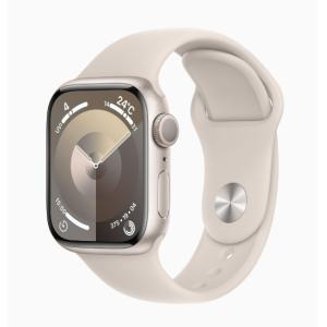 「新品」Apple Watch Series 9 (GPSモデル) - 41mm スターライトアルミニウムケース MR8T3J/A+スターライトスポーツバンド - S/M｜colorfulstar