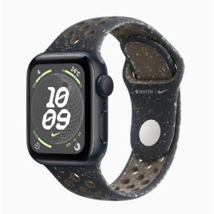 「新品」Apple Watch SE(Gen 2) (GPSモデル)- 40mmミッドナイトアルミニウムケース + ミッドナイトスカイ Nikeスポーツバンド - S/M