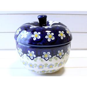 ポーリッシュポタリー (ポーランド食器) リンゴポット | J58-AS76