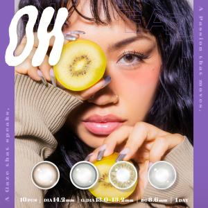 新商品 韓国カラコン ワンデー オー OH 10枚入り RIEHATA プロデュース 1day 度なし 度あり